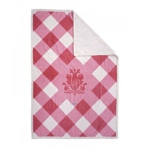 Lodger - DMC012 - Coverage Tiles - Red / White - 100% cotton - for bed Bars