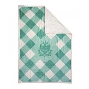 Lodger - DMC015 - Coverage Tiles - Turquoise / White - 100% cotton - for bed Bars