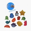 Ludi - 2174 - Jouets de bain - 12 Aspergeurs "Mer"