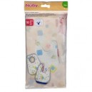 Nuby - ID4153 - Lot de 10 Bavoirs Jetables - Blanc / Imprimés Couleurs