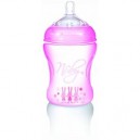 Nuby Natural Touch - NT68010 - Biberon Polypropylène - 330 ml - Rose