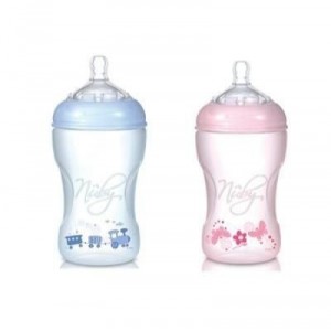 Nuby - SoftFlex - Biberon en Polypropylène 3 Mois+ - 1 x 330 ML