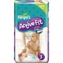 Pampers - 81212771 - Active Fit Couches - Taille 3 Midi (4-9 Kg) - Géant 2 X 60 - 120 Couches