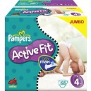 Pampers - 81212850 - Active Fit Couches - Taille 4 Maxi (7-18 Kg) - Jumbopack 2X68 - 136 Couches