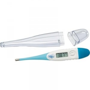 Electronic thermometer tip flexible