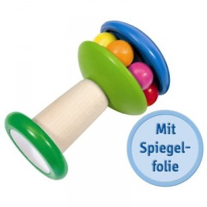 Rattle Selecta wooden Tulpino