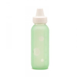 Silikids - 1024002 - Glass bottle with a protective cover Silicone - 240 ml - Aqua