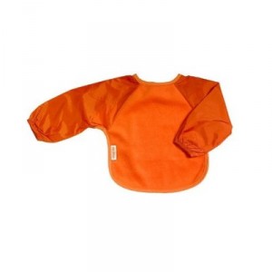 Silly Billyz - 3051919 - Bib - Long Sleeve Fleece - Orange - 6-24 months