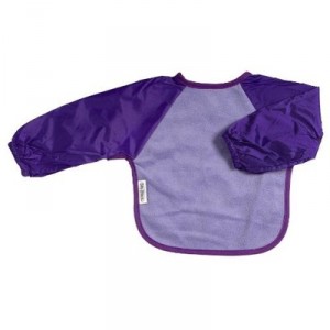 Silly Billyz - 3053132 - Bib - Long Sleeve Fleece - Lilac and Violet - 6-24 months