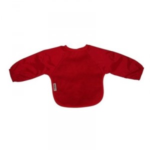 Silly Billyz - 3060404 - Bib - Long Sleeve Fleece - Red - 6-24 months