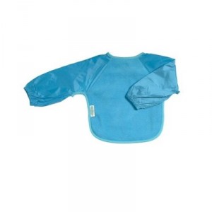 Silly Billyz - 3061111 - Bib - Long Sleeve Fleece - Aqua - 6-24 months