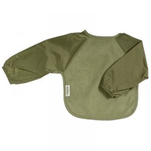 Silly Billyz - 3061818 - Bib - Long Sleeve Fleece - Olive - 6-24 months