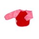 Silly billyz - 4060403 - Bavoir - Manches Longues en Polaire - Rouge et Rose - 18-36 mois