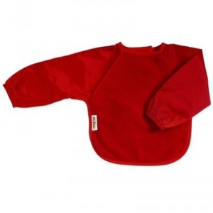 Silly Billyz - 4060404 - Bib - Long Sleeve Fleece - Red - 18-36 months