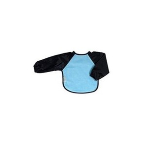 Silly Billyz - 4060906 - Bib - Long Sleeve Fleece - Sky Blue and Navy Blue - 18-36 months