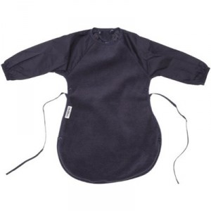 Silly Billyz - 6060606 - Bib - Long Sleeves - Easy Eater - Navy - 12-36 months