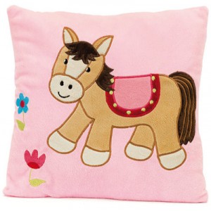 Coussin câlin Paula le cheval, 30 x 30 cm.