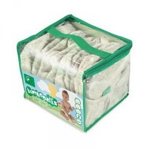 Tots Bots - Nappy Day Pack (Etape 1, fermeture Aplix, Bambou) - Couches réutilisables (Import Grande Bretagne)