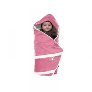 Wallaboo - WSBP303 - Couverture bébé à capuche - Rose (Import Grande Bretagne)