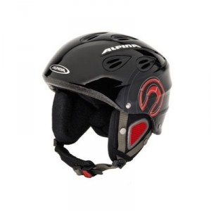 ALPINA - Grap Junior - Casque de ski - Noir/Rouge - 51-54