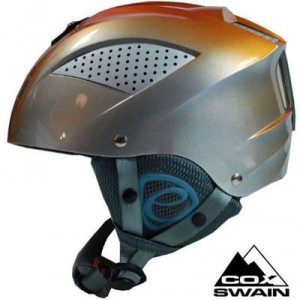COX SWAIN CASQUE DE SKI / SNOWBOARD SONIC LTD AVEC SYSTEME DE REGLAGE, Couleur: Silver/Orange, Taill...