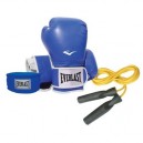 Everlast Set Boxing Pro Youth Set - Set de boxe enfant - Bleu