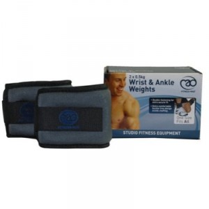 Fitness-Mad - Poids pour poignets et B22chevilles - 2 x 0.5 kg - Rouge/Noir