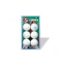 Balles de tennis de table ROSSI*, 40 mm, emballage blister de 6