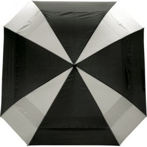 Longridge Parapluie Coupe-Vent Carre Golf - Vert/Blanc