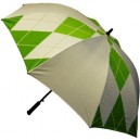 Longridge Parapluie Motifs Diamant Golf - Argent/Blanc