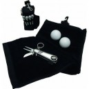 Longridge - Set golf serviette et outil - Noir