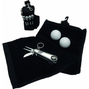 Longridge - Set golf serviette et outil - Noir