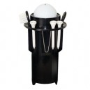 Longridge - Support clipsable pour tees et balles + brosse de nettoyage - Noir