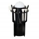 Longridge - Support clipsable pour tees et balles + brosse de nettoyage - Noir