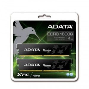 PC Memory G-Series 2 x 2 GB PC3-12800 DDR3 -1600 SDRAM A-Data Technology 4 GB (AX3U1600GB2G9-AG)