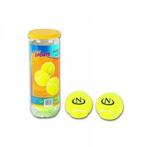 Tennis balls in a box