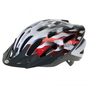 Ventura - Casque semi moulé - Argent/Blanc/Rouge - L (58-61 cm)