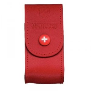 Victorinox - 4.0521.1 - Knife 14 to - 19 P - Leather Case - Red