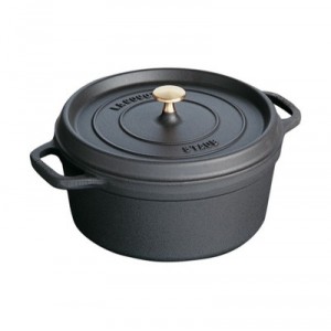 Staub Cocotte en fonte ronde noire