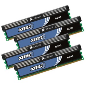 Barrette mémoire pour PC Corsair XMS3 4 x 2 Go DDR3 PC10600 CAS 9 8 Go
