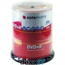 Support 1x100 AgfaPhoto DVD+R 4,7GB 16x Speed, Cakebox (450305)