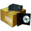 Support Elypse - Lot de 100 Boîtiers slim pour 1 DVD - Noir (X100DVD17MM)