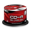 Support de stockage 52x EMTEC Magnetics Group EMTEC CD-R80 52x - spindle 50 unités Lot de 50 (EKOC805052CBN)