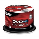 Support de stockage DVD+R 16x EMTEC Magnetics Group EMTEC DVD (+) R 4,7 GB - 16x - spindle 50 unités (EKOVPR475016CB)