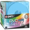 Support EMTEC Magnetics Group EMTEC DVD+R Couleur 16x, 10 pièces slimcase (4009993723077)