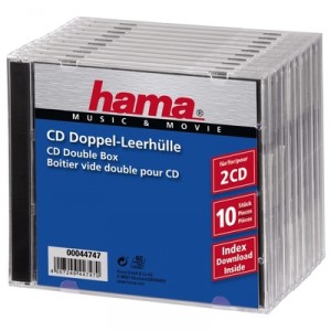 Support Hama CD-Doppel-Leerhuelle "Standard" (00044747)
