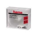 Support Hama - 44748 - Accessoire Audio - Lot de 5 boites vides transparentes - Pour CD simple Lot de 5