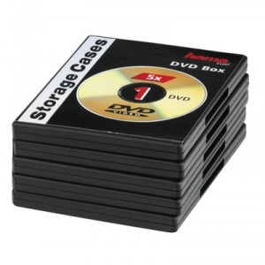 Support Hama - 5 Boîtiers DVD - 00051297 Lot de 5