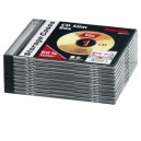 Support HAMA Boites "SLIM" Vides Transparentes pour CD (x10) Lot de 10 (00051275)