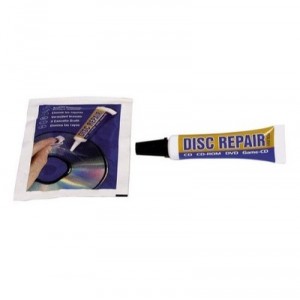 Support Hama - Kit de réparation pour disques DVD, DVD-Rom, CD, CD-Rom - Avec un tube de réparation + un chi... (00051299)
